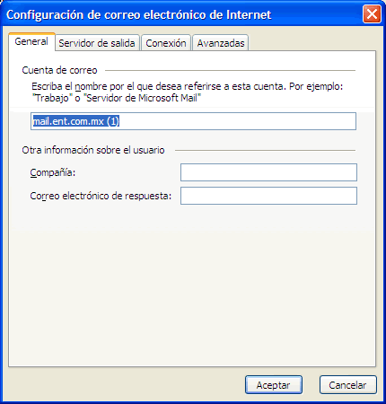 M&aacute;s configuraciones / General